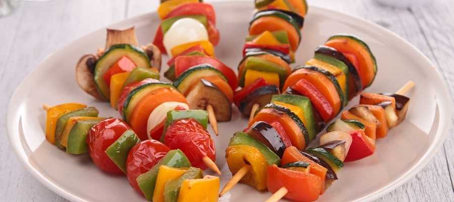 Brochettes de légumes du soleil
