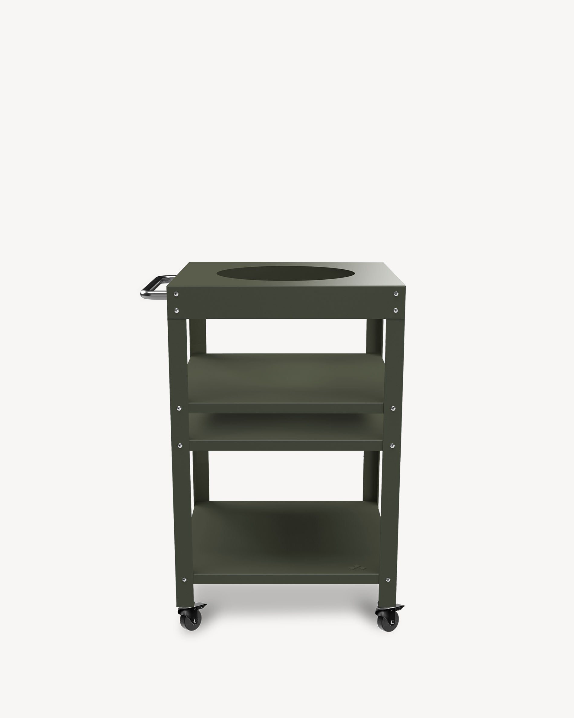 Carrello in metallo verde oliva per Little Kokko 13''