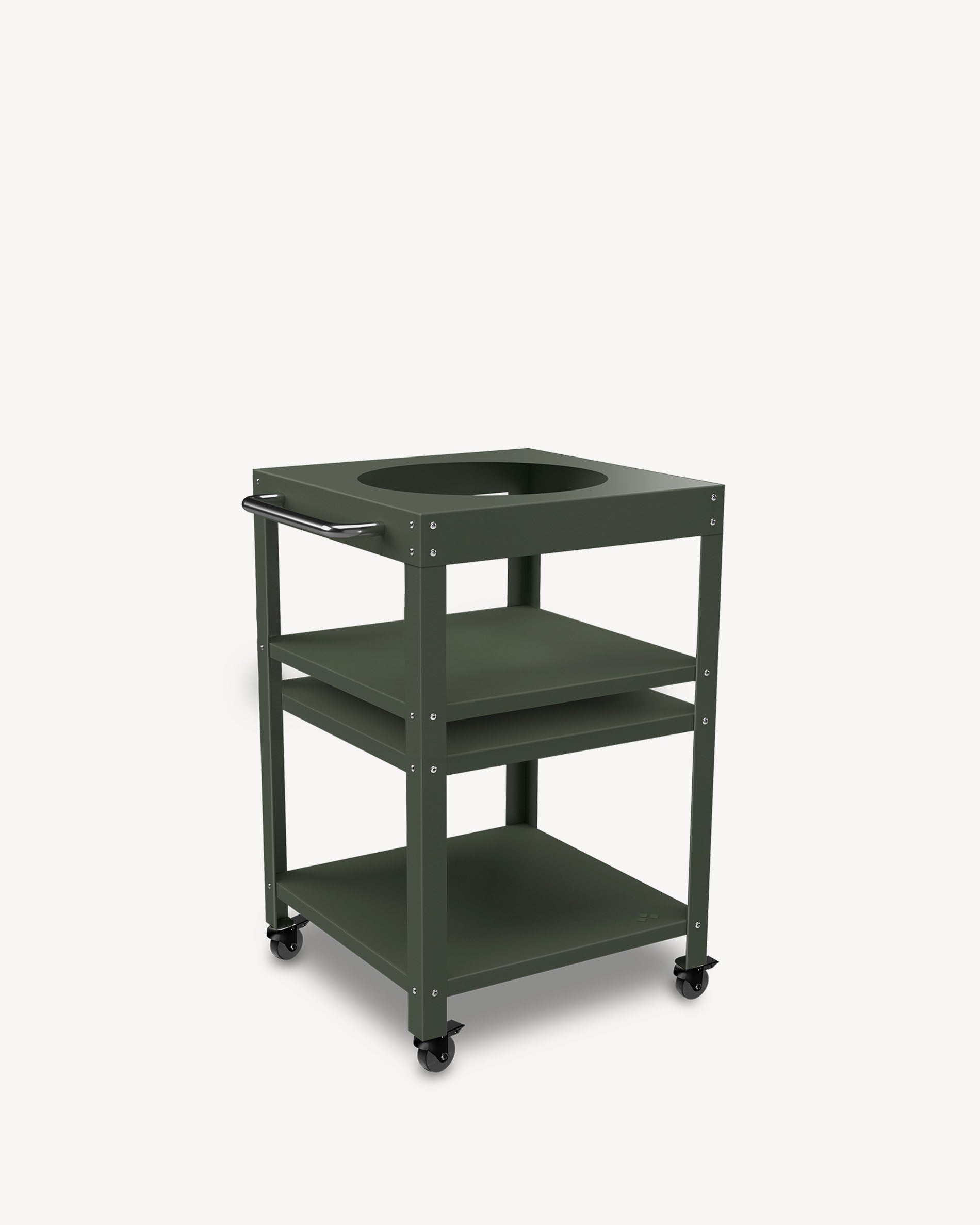 Carrello in metallo verde oliva per Little Kokko 13''