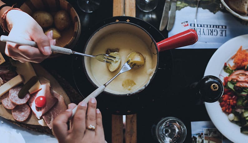 Fondue unter Freunden