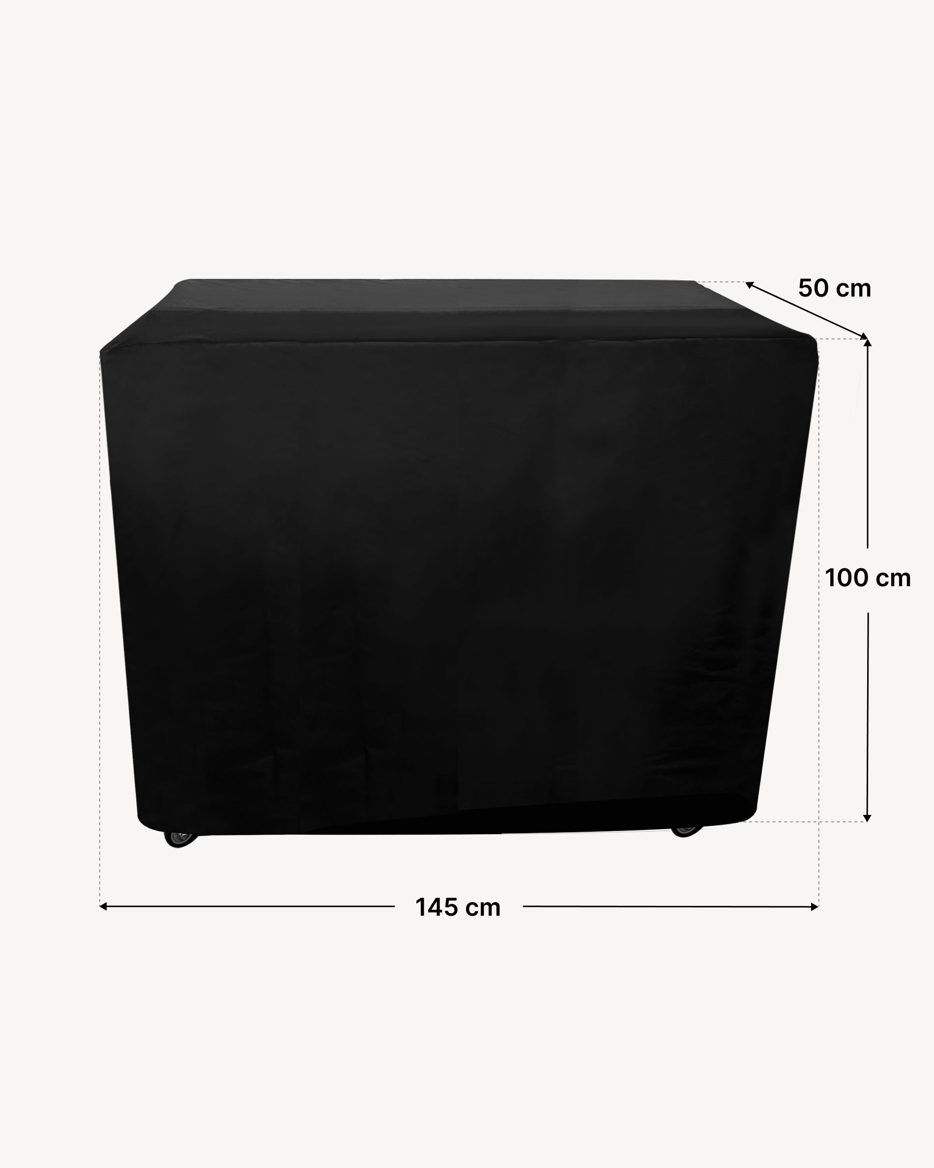 Dimensioni copertura carrello 50x145