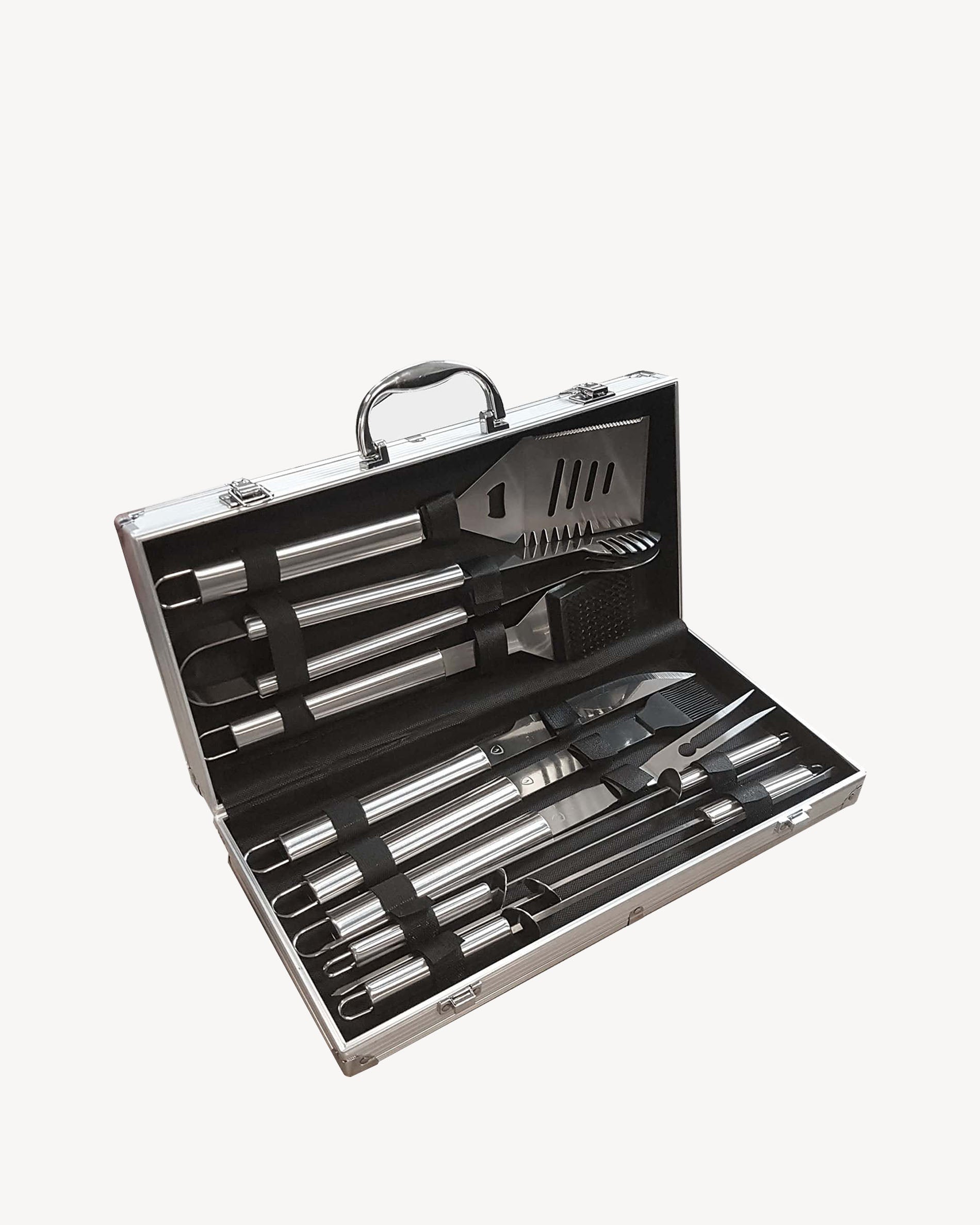 Valigetta con 10 utensili in acciaio inox