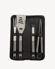 Set di 4 utensili in acciaio inox