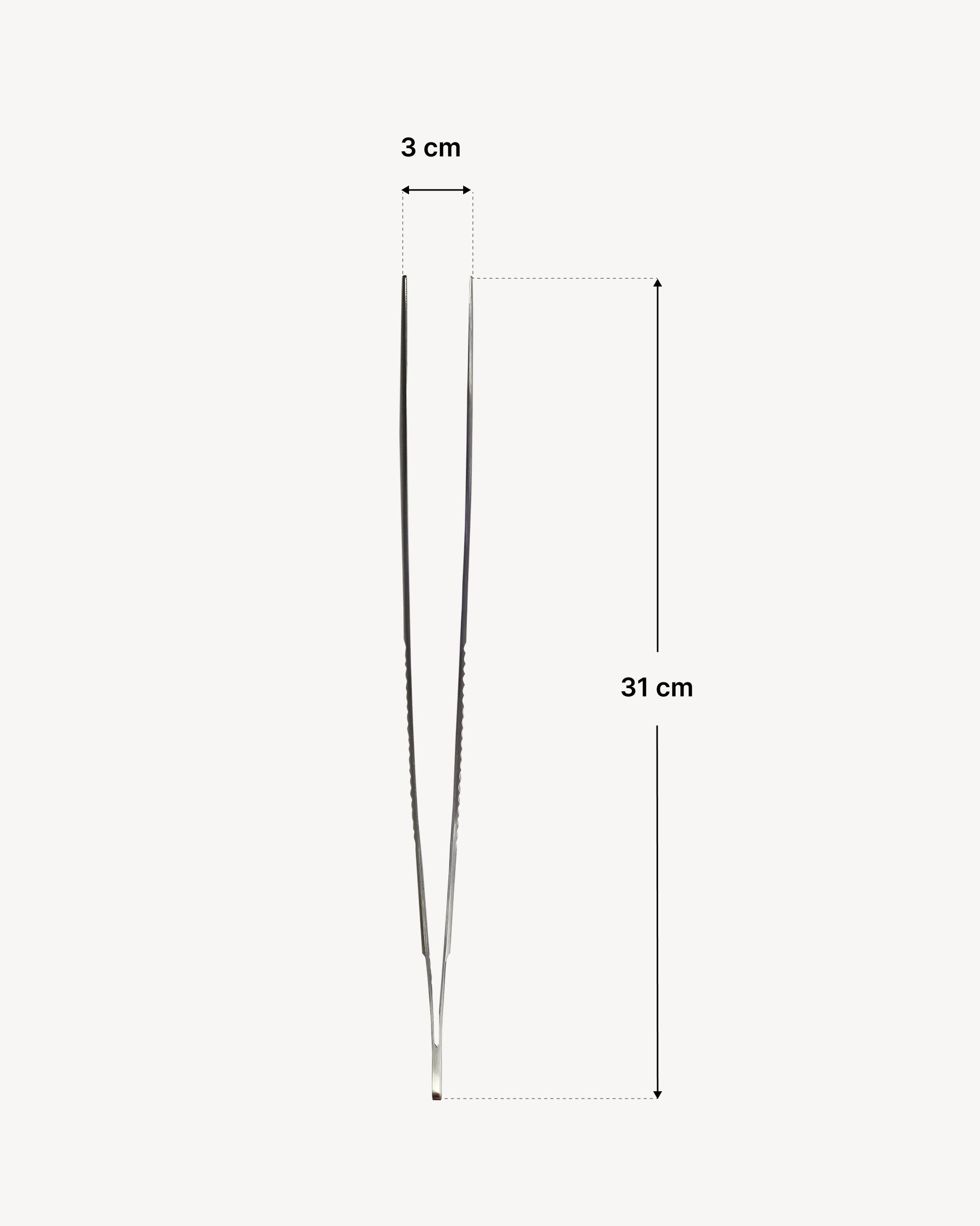 Maße Edelstahlzange